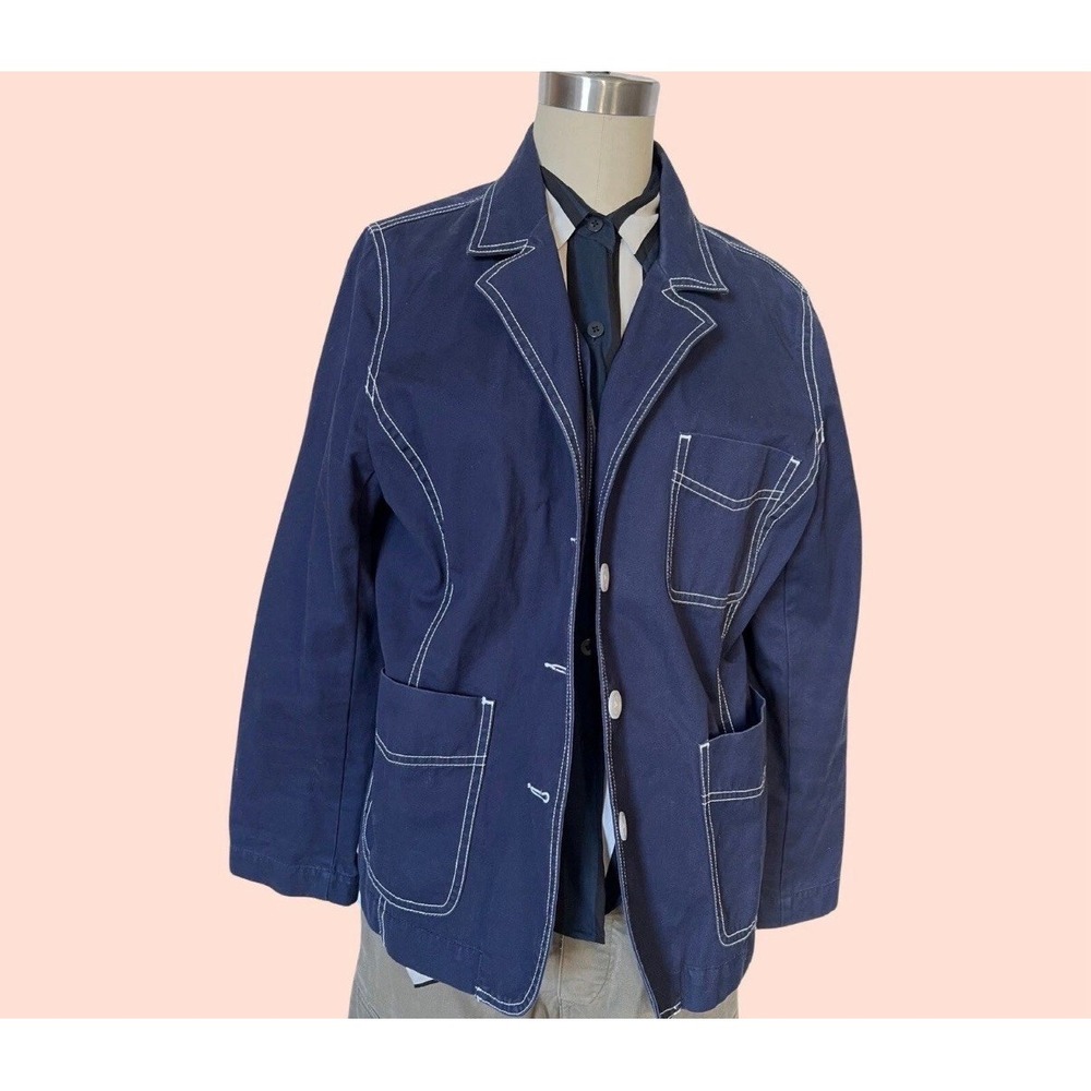 Izaac Mizrahi Target Jacket Contrast Stitching Sz L